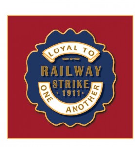 llanelli railway strike banner